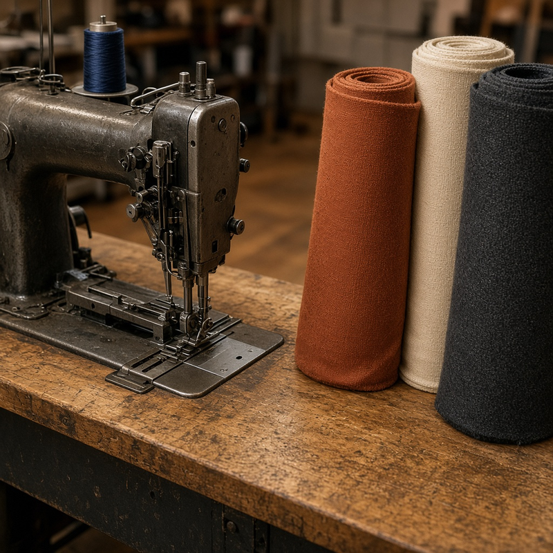 Машинка и ткань в ателье Fixur Cloth